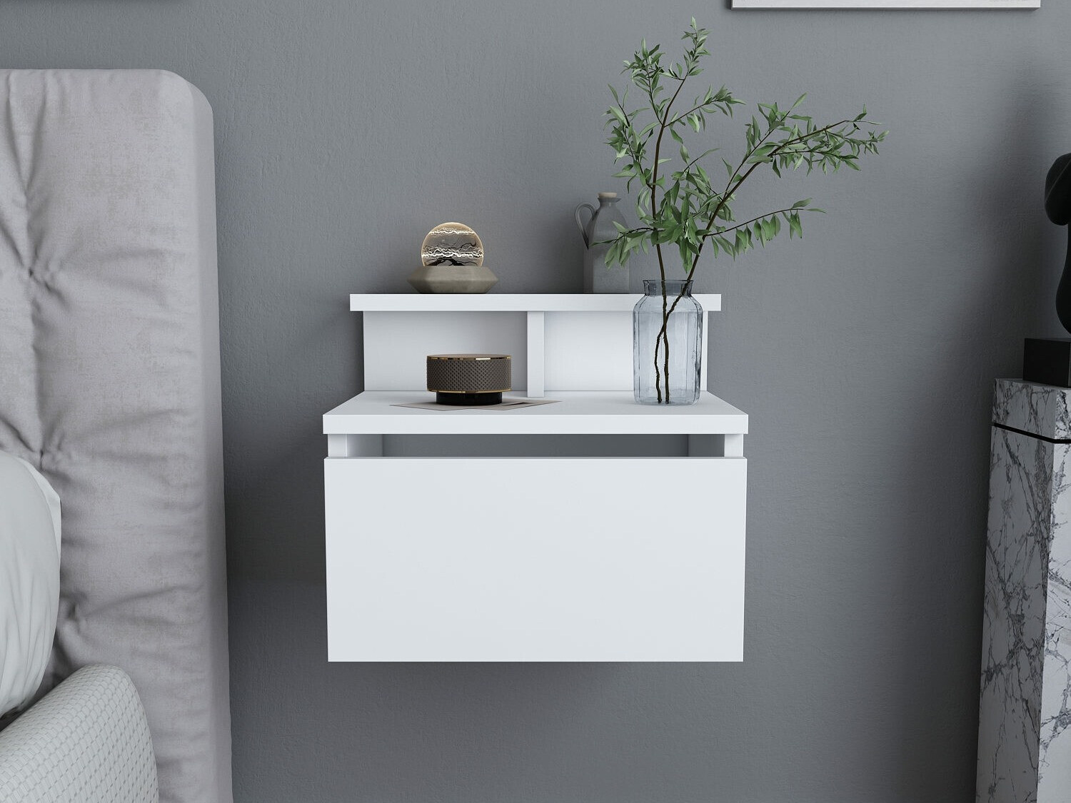 Nočna omarica Kailua 1503 (Bela)