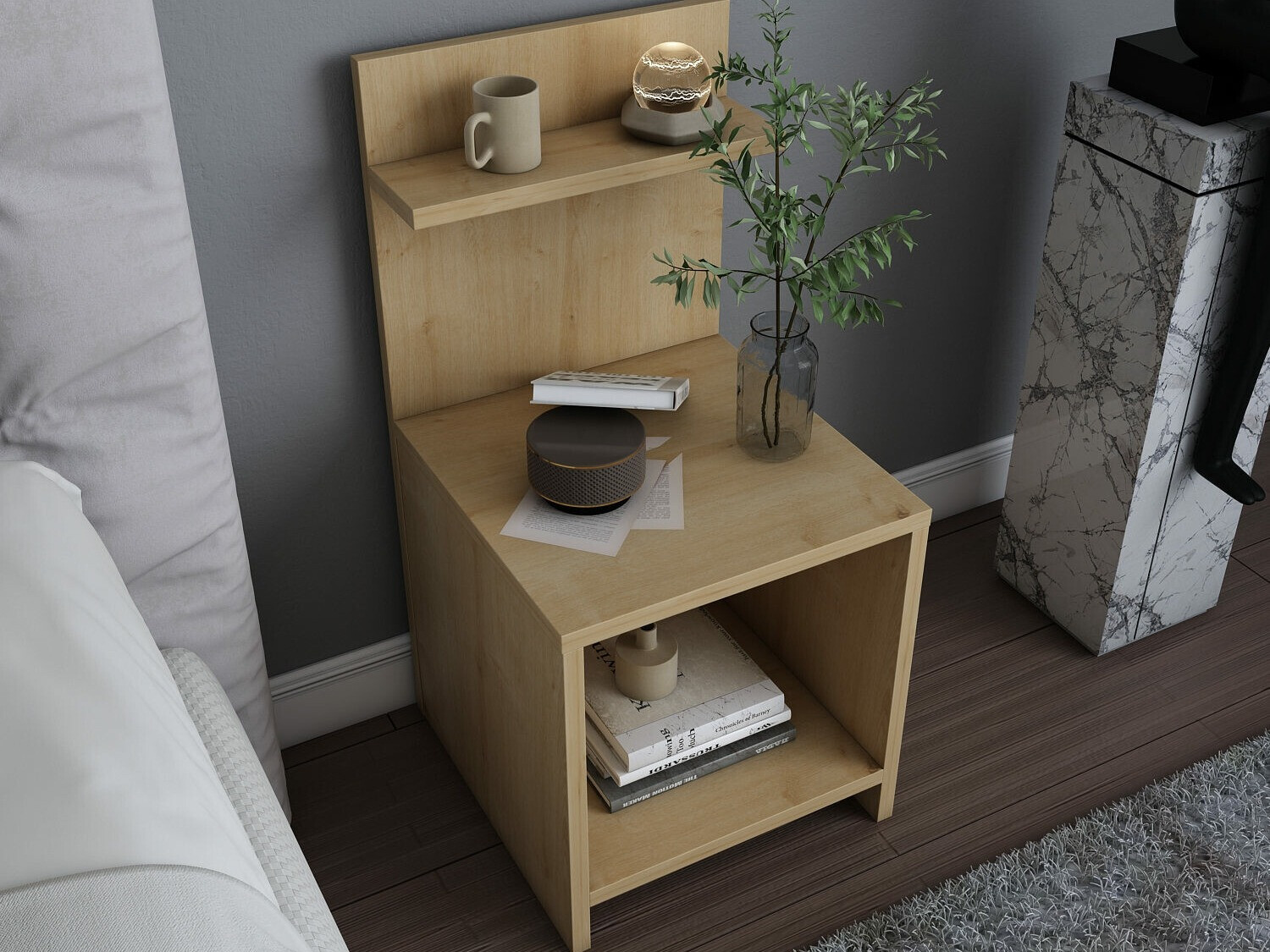 Nočna omarica Kailua 2445 (Hrast)