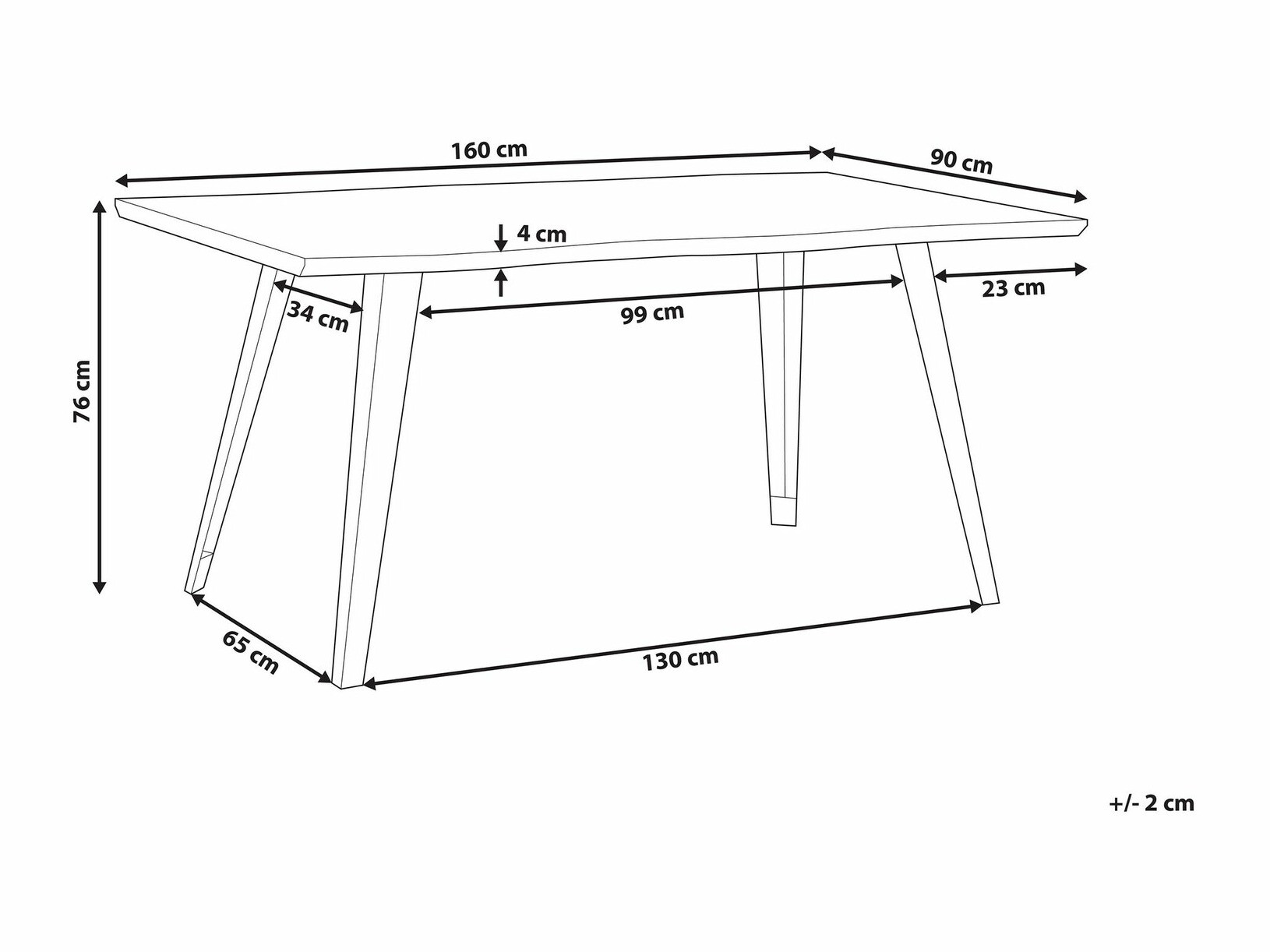 Miza Berwyn 1342 (Črna + Temen les)