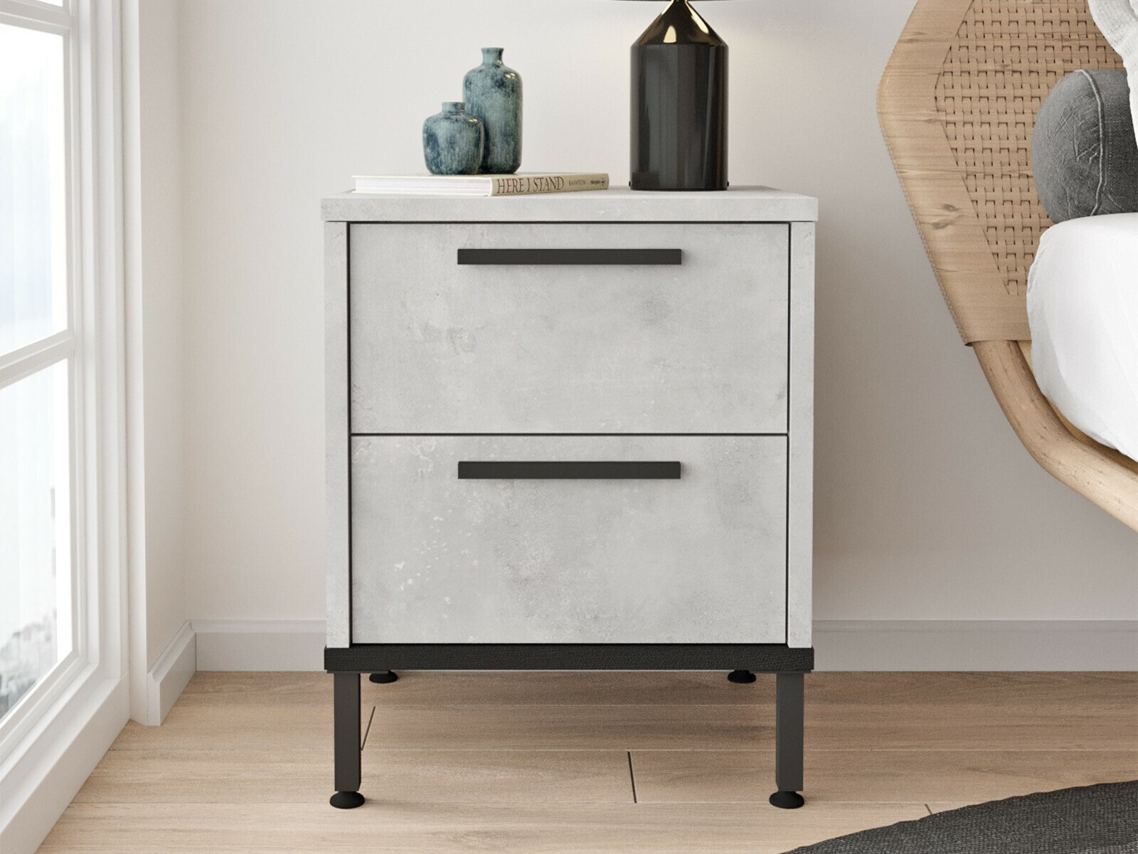 Nočna omarica Kailua 1510 (Siva)