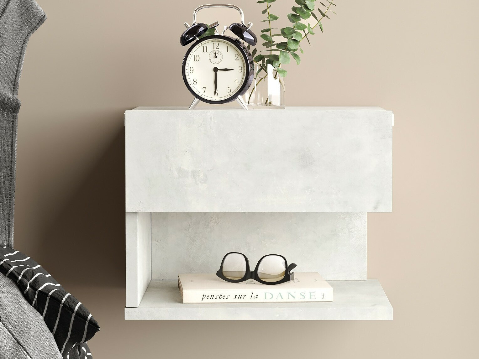 Nočna omarica Kailua 1517 (Svetlo siva)