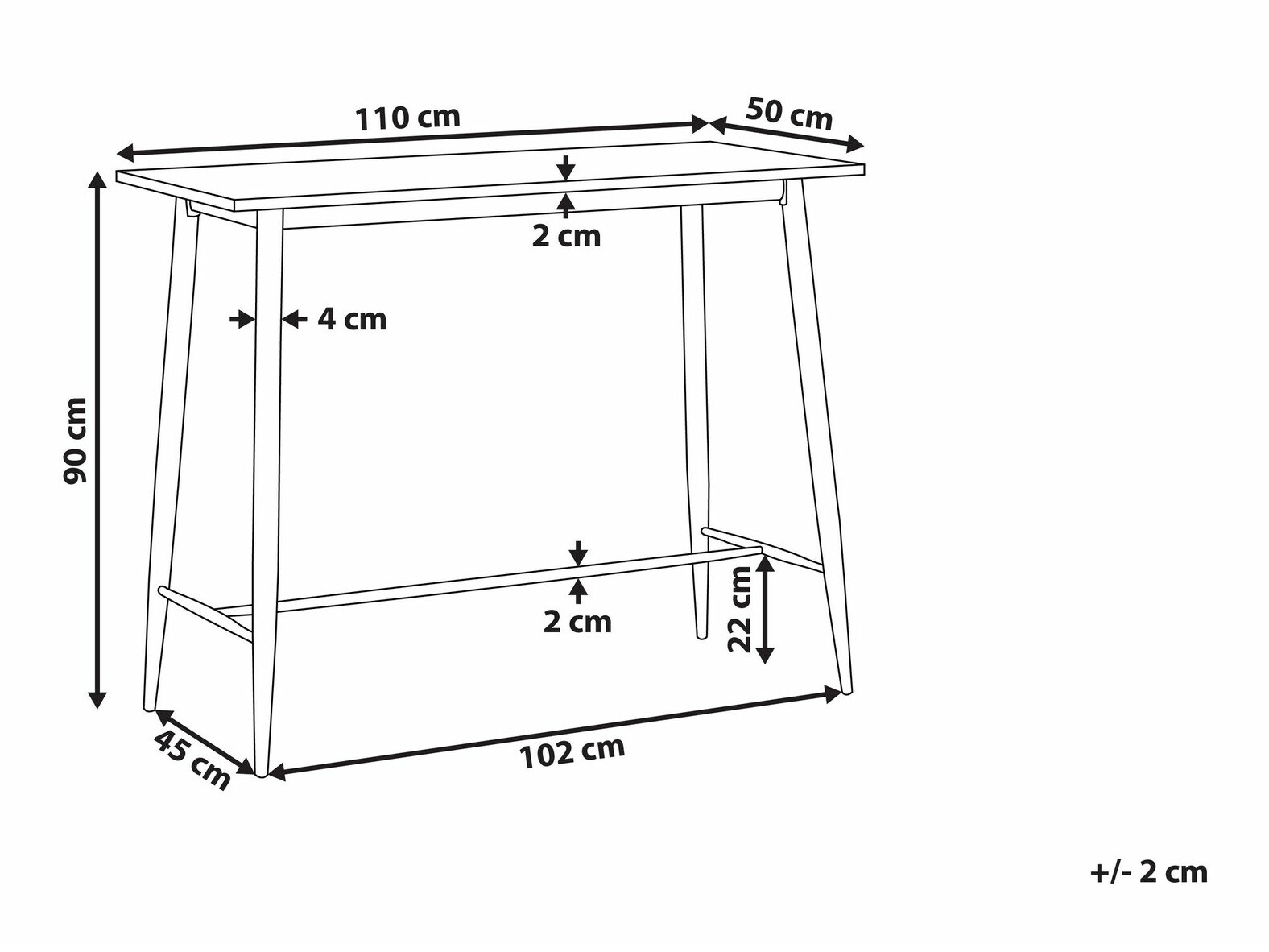 Barska miza Berwyn 1381