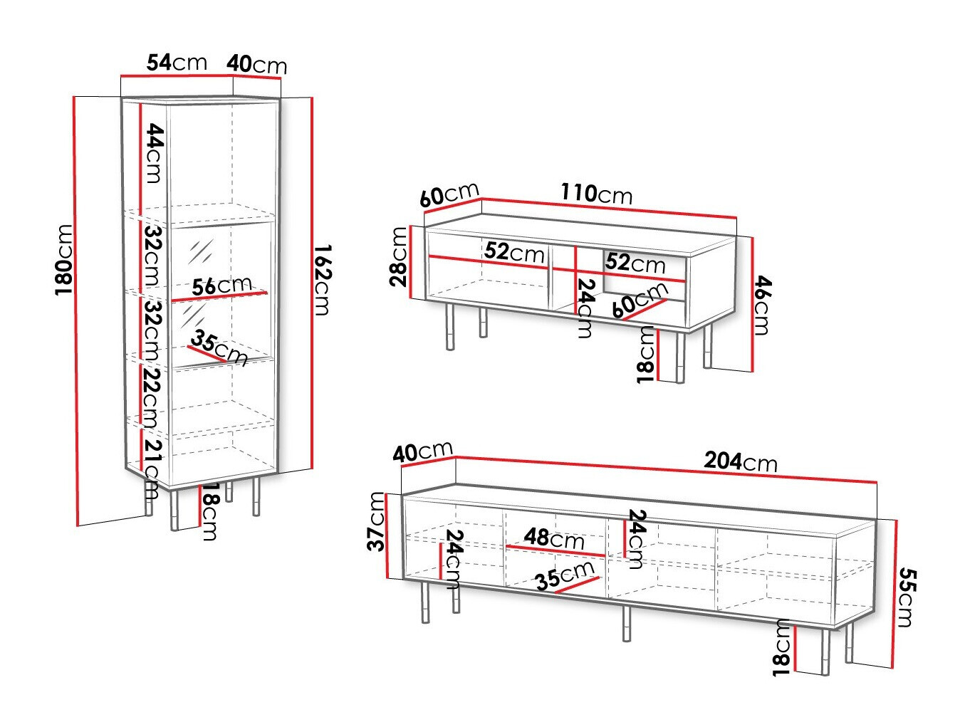 Komplet za dnevno sobo Elmteo 107