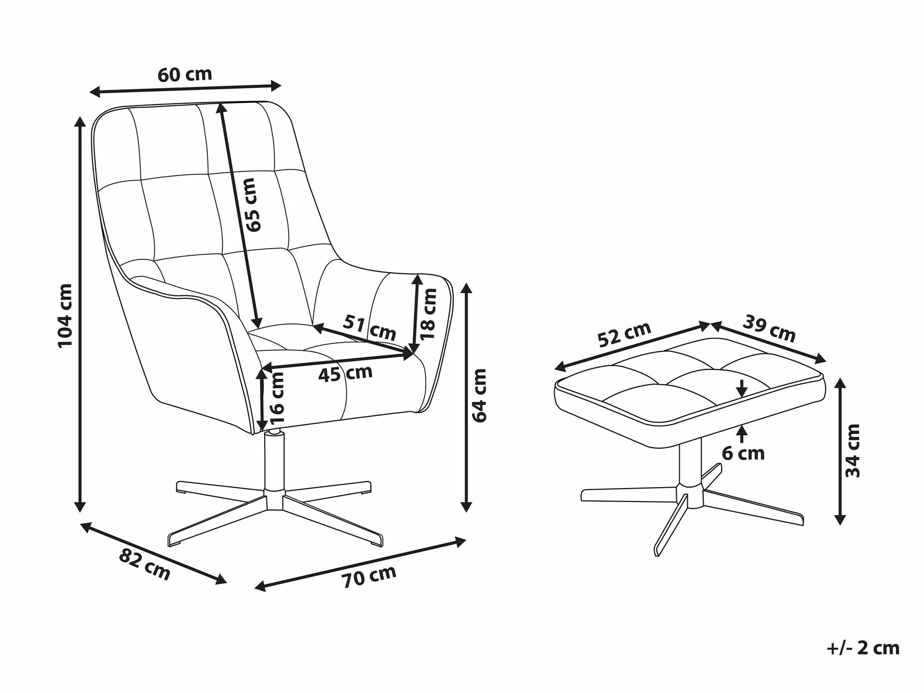 Fotelj Berwyn 1409 (Bež)