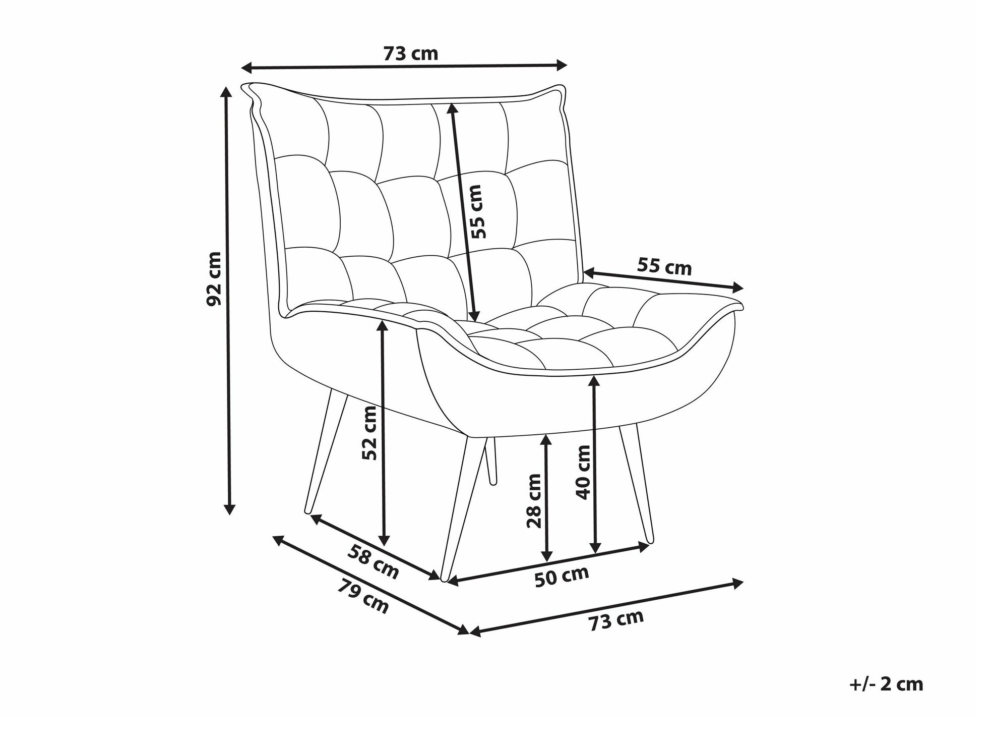Fotelj Berwyn 1430 (Bež)
