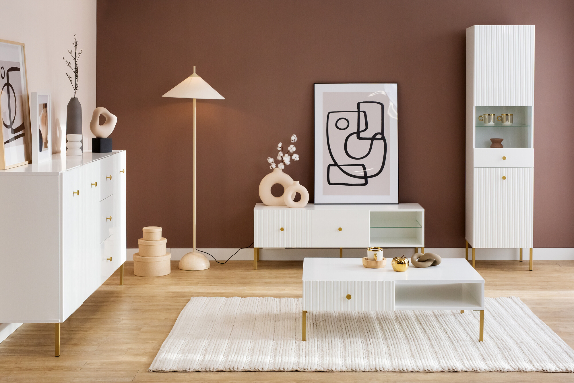 TV-omarica Etliva 104 (Bela + Zlata)