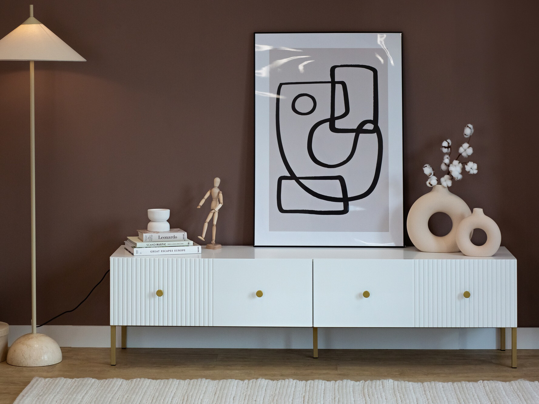 TV-omarica Etliva 105 (Bela + Zlata)