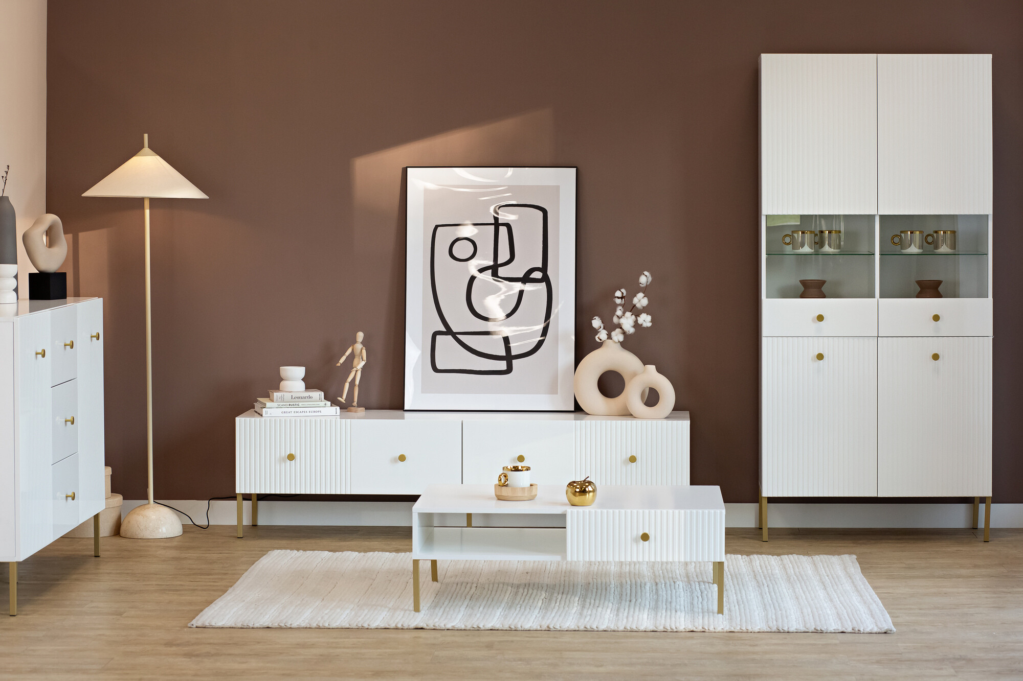 TV-omarica Etliva 105 (Bela + Zlata)