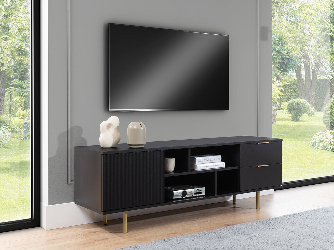 TV-omarica Decus (Črna)