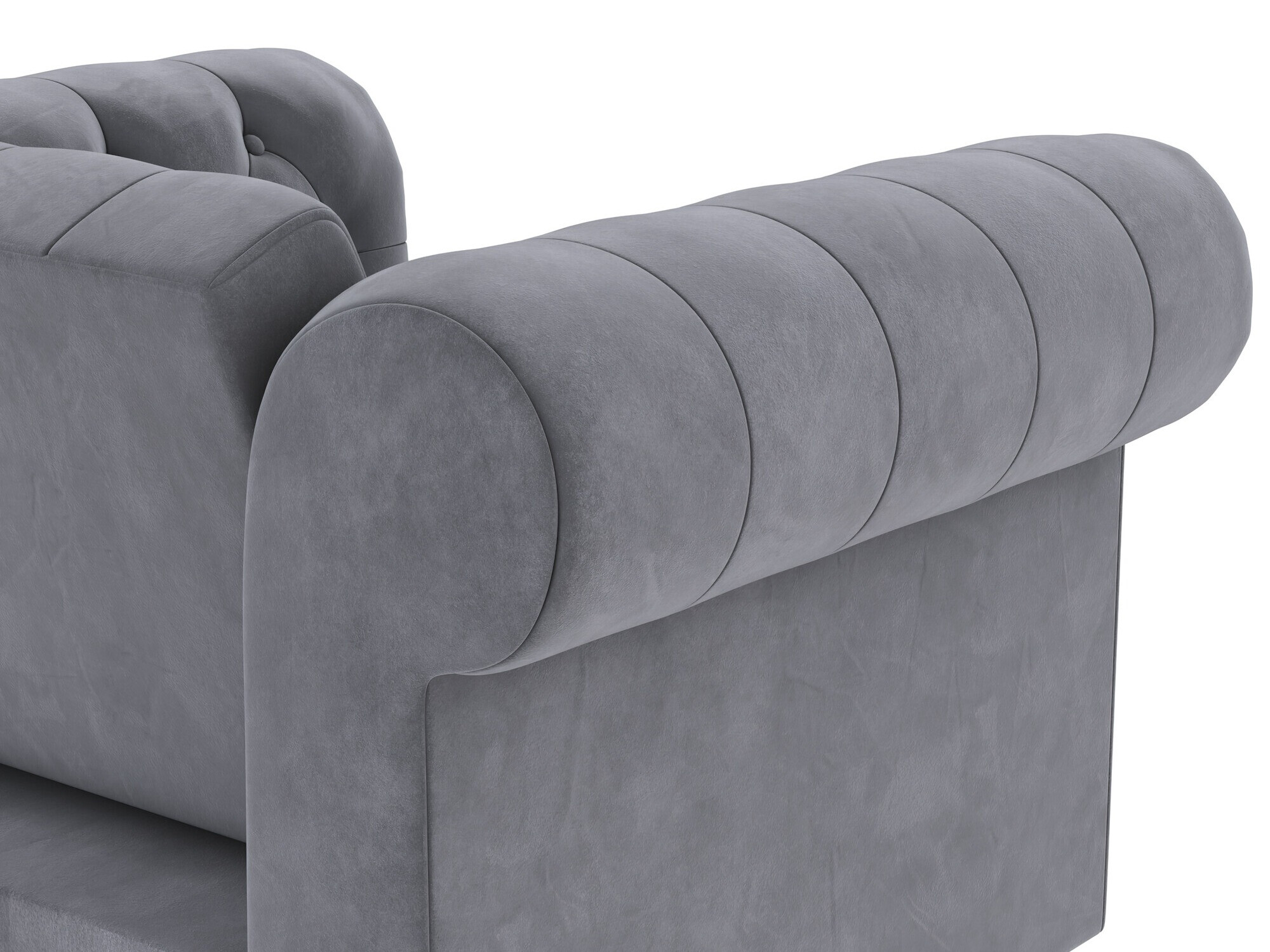 Chesterfield fotelj Tulsa 630 (Siva)