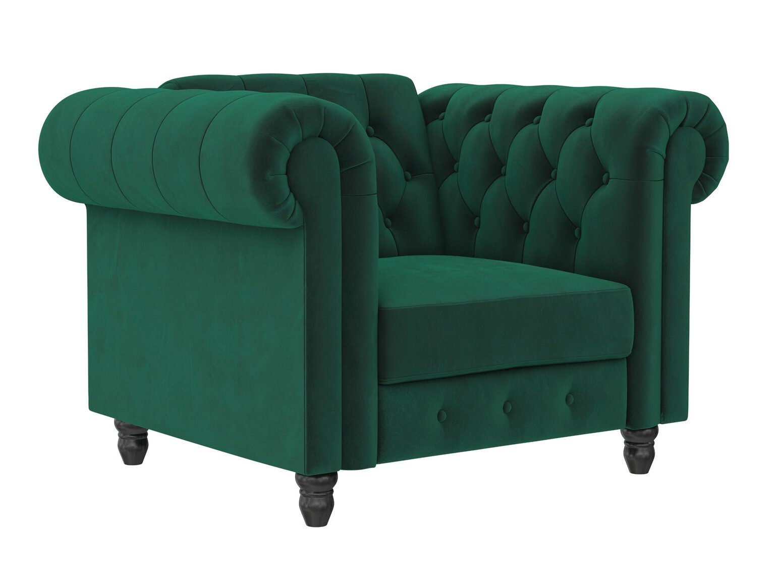 Chesterfield fotelj Tulsa 630 (Temno zelena)