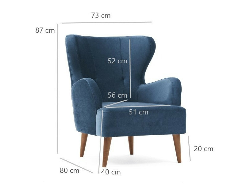 Fotelj Altadena 458 (Modra)