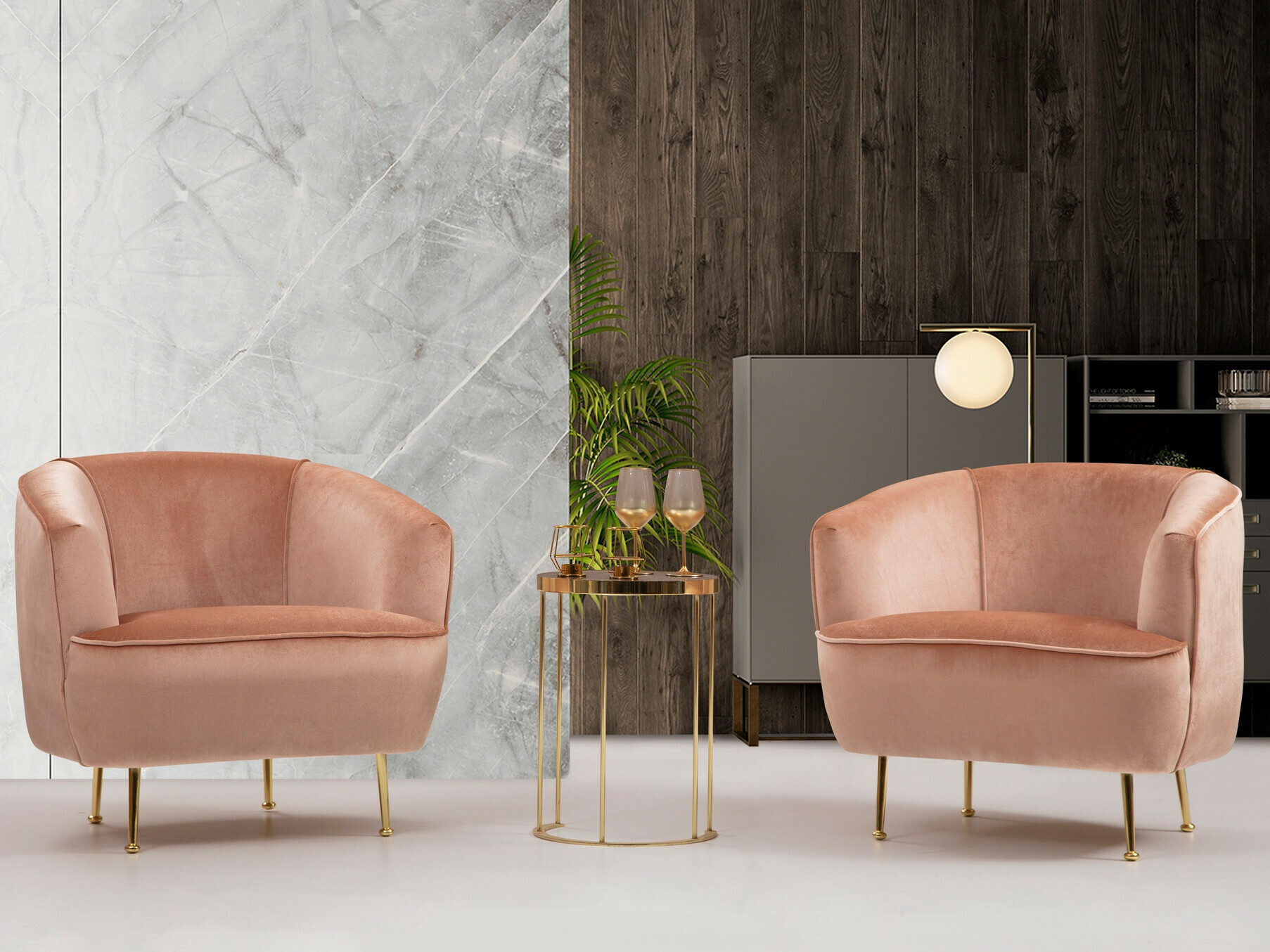 Fotelj Altadena 465 (Roza)