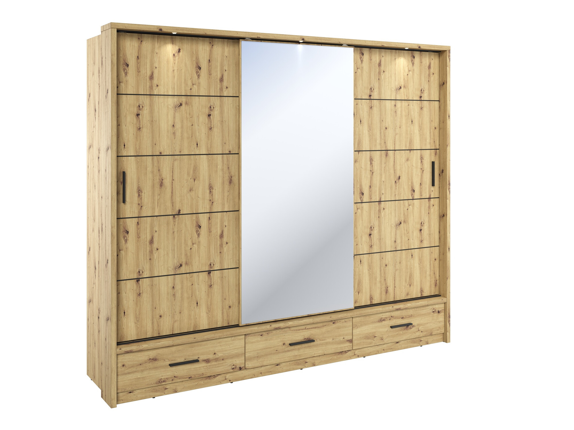 Garderobna omara Fresno 100 (Artisan hrast)