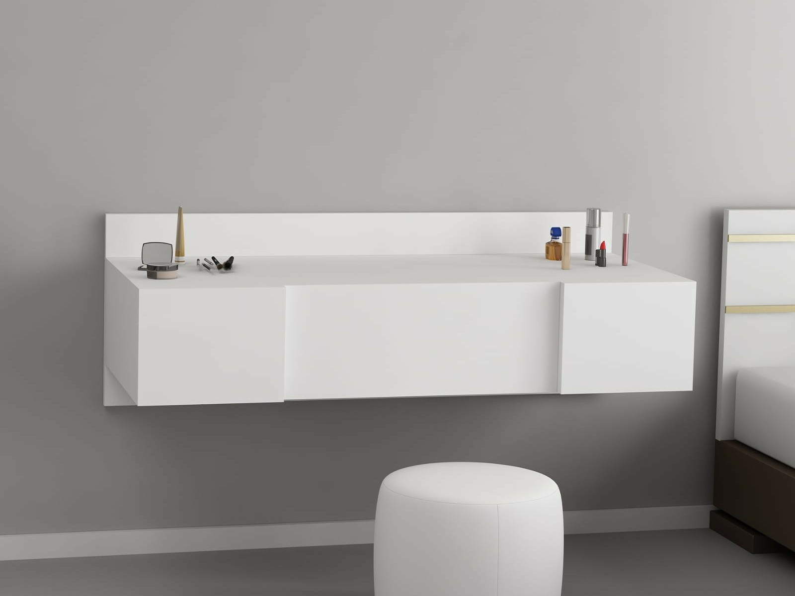 Toaletna mizica Kailua 216 (Bela)