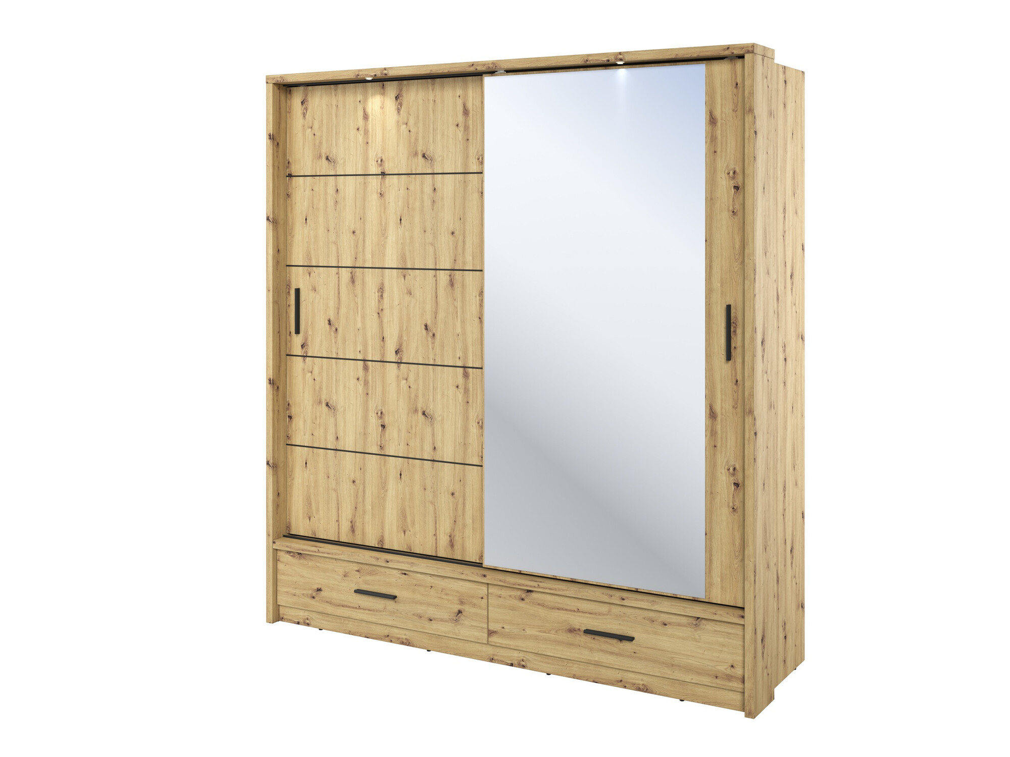 Garderobna omara Fresno 104 (Artisan hrast)