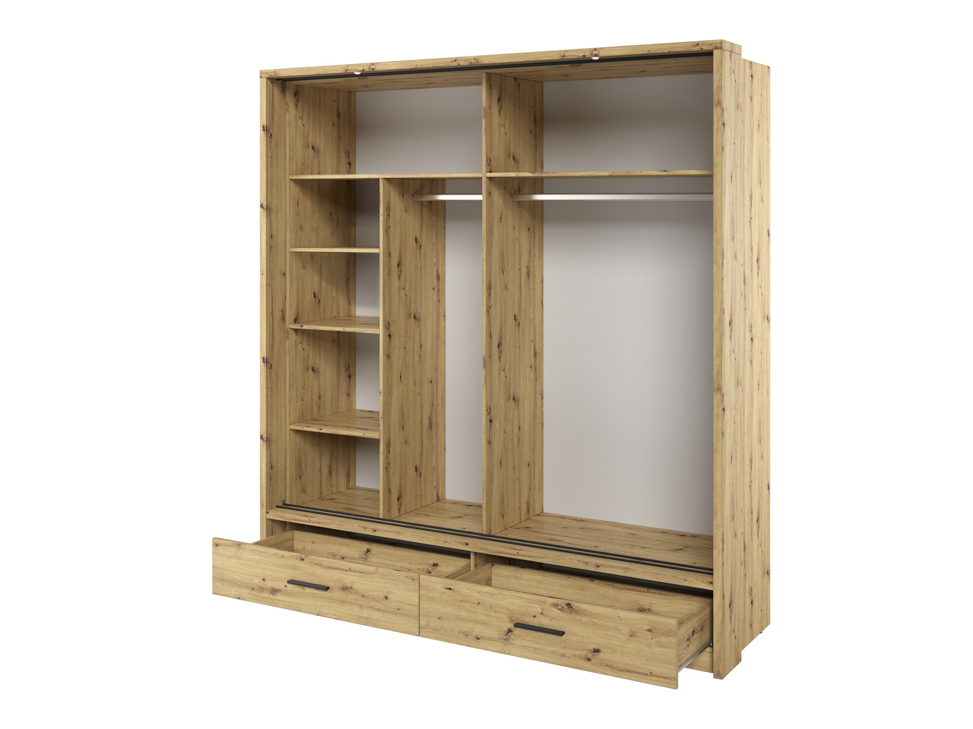 Garderobna omara Fresno 104 (Artisan hrast)