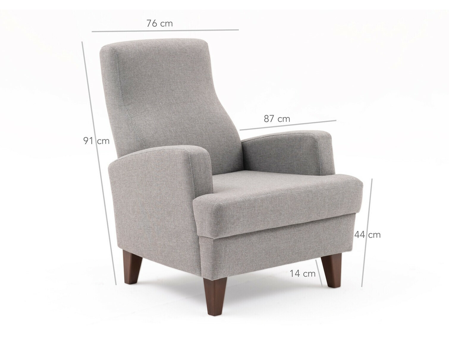 Fotelj Altadena 474 (Svetlo siva)