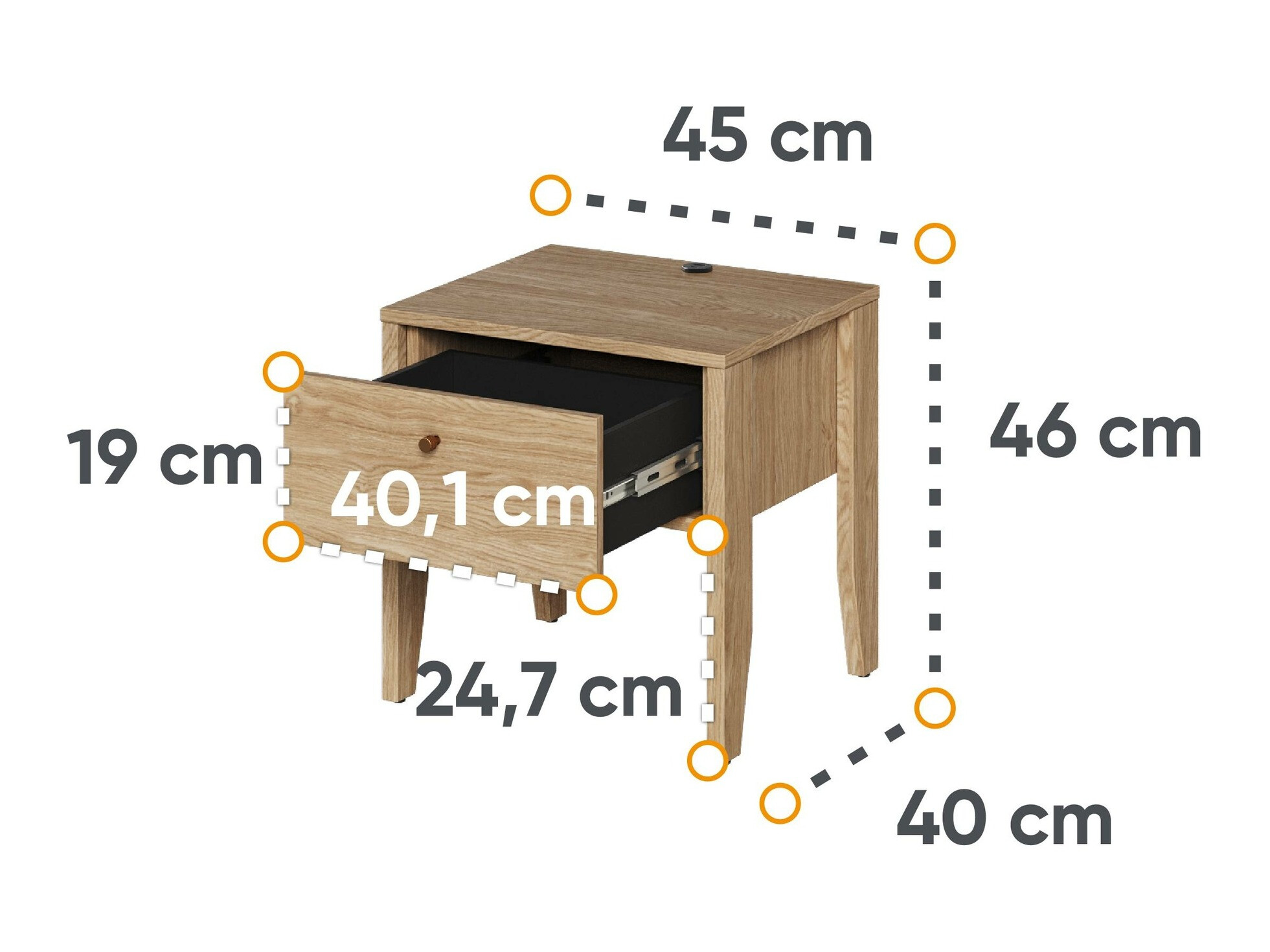 Nočna omarica Salviri 104