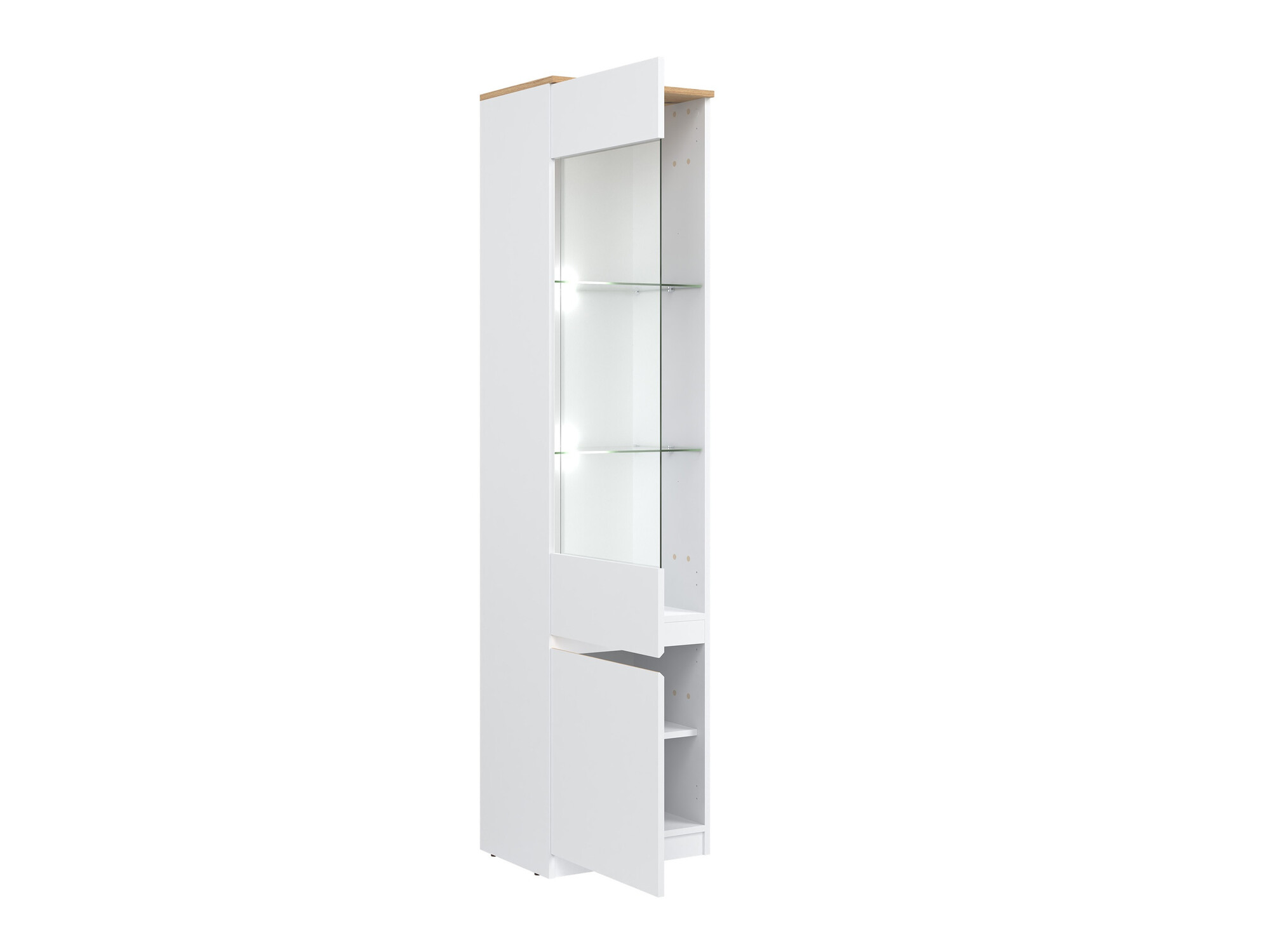 Regal Catelbi 121 (Bela + Hrast)