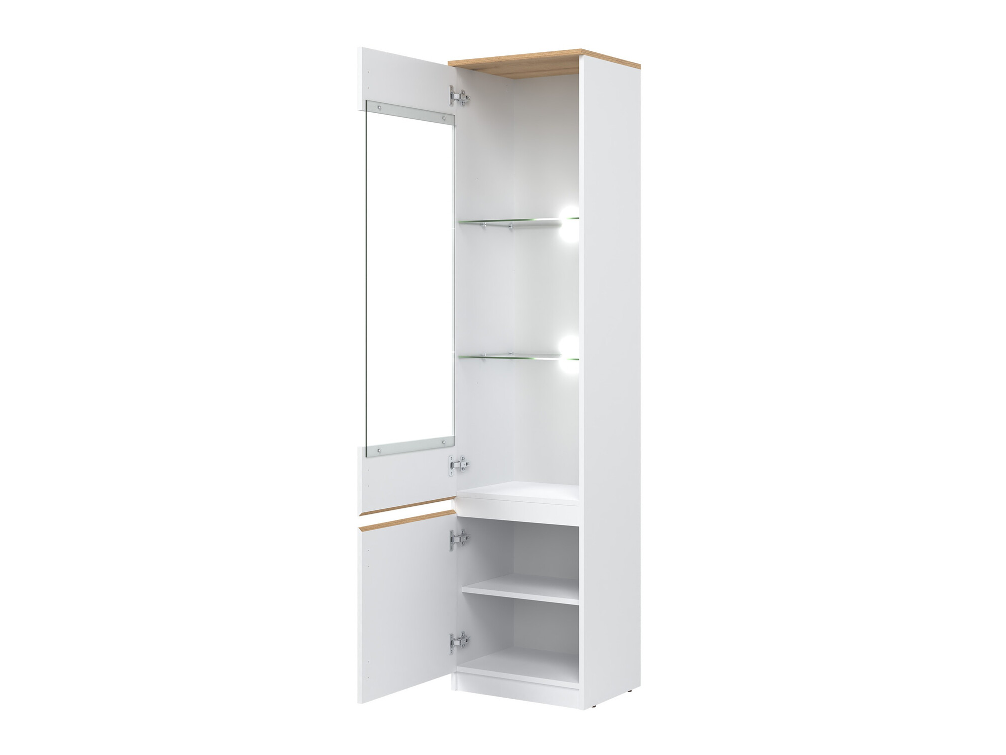 Regal Catelbi 121 (Bela + Hrast)