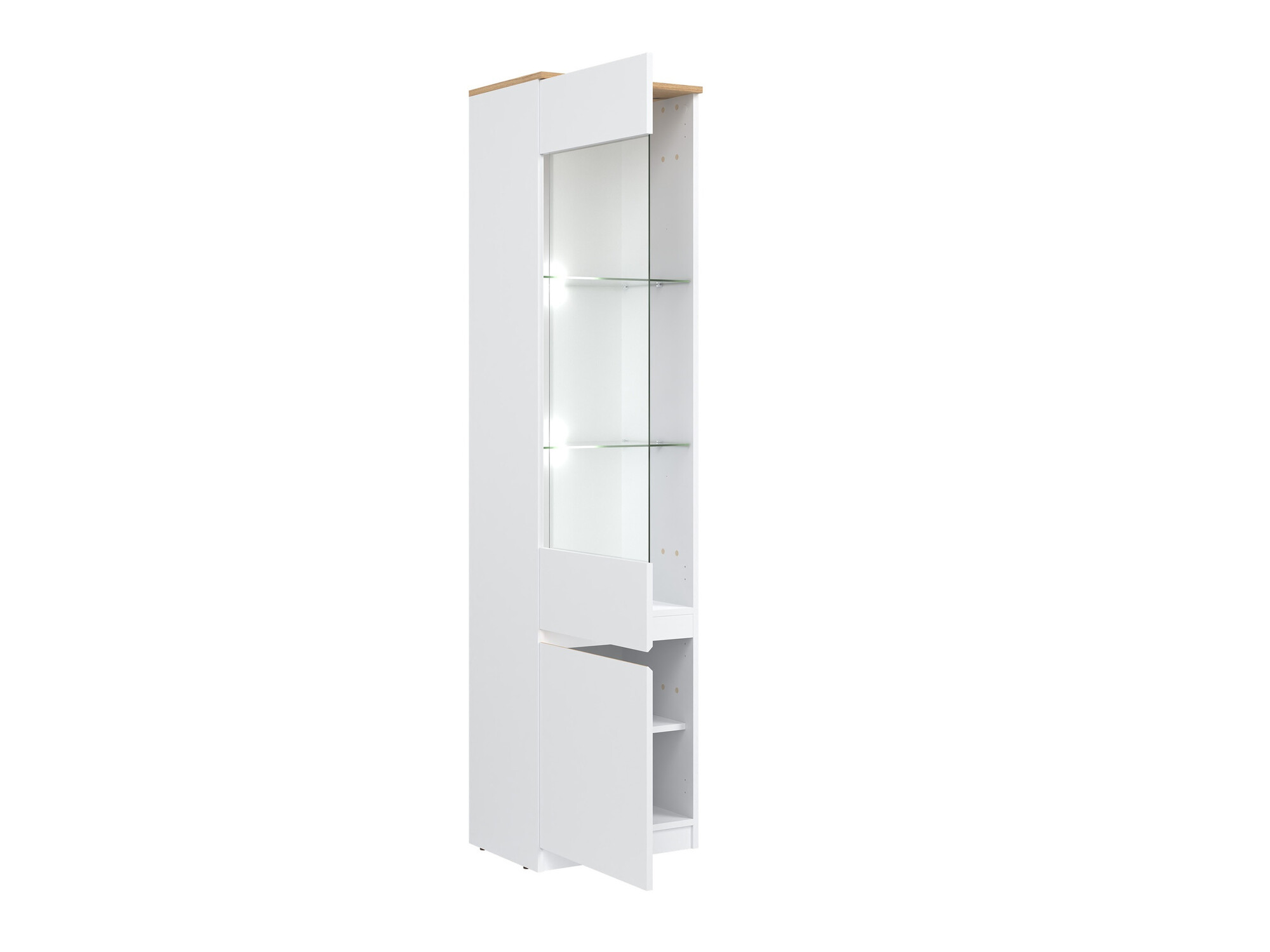 Regal Catelbi 121 (Bela + Hrast)