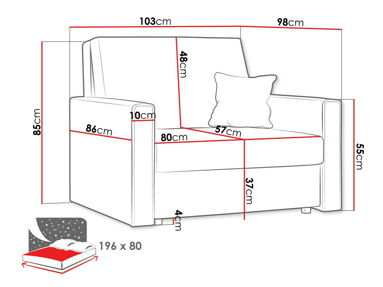 Fotelj Columbus 190 (Poso 02)