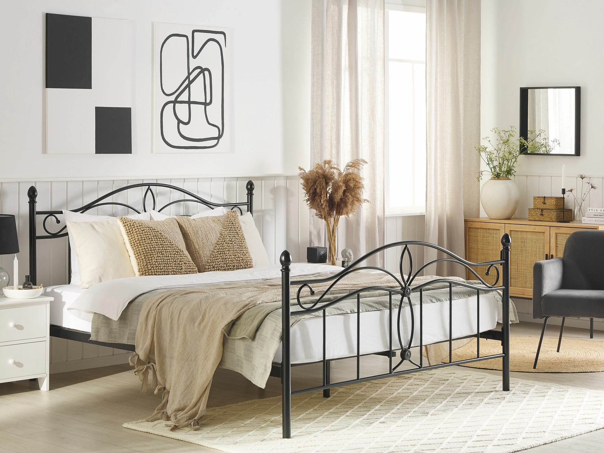 Postelja Berwyn 441 (Črna)