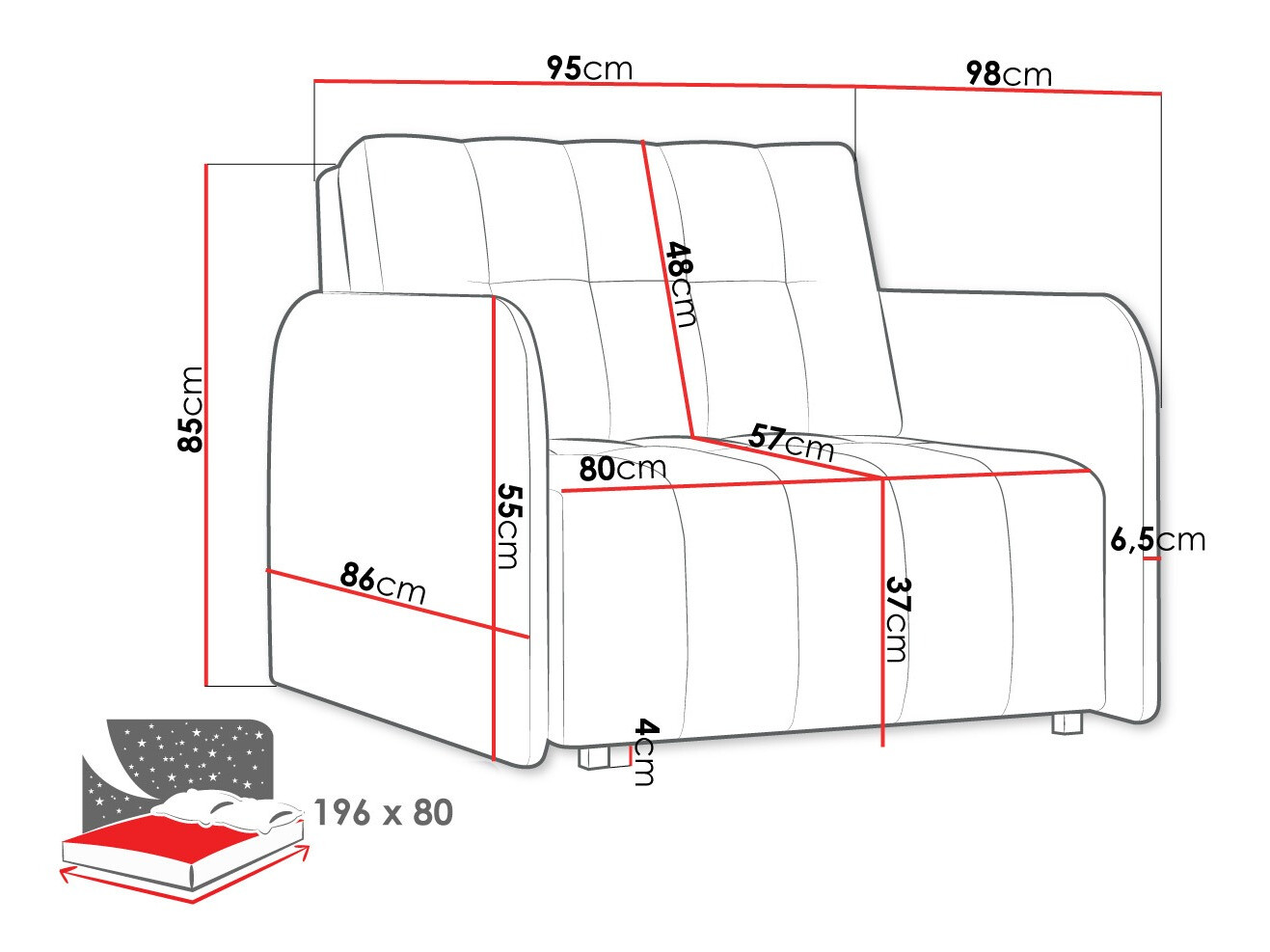 Fotelj Columbus 176 (Country 3)