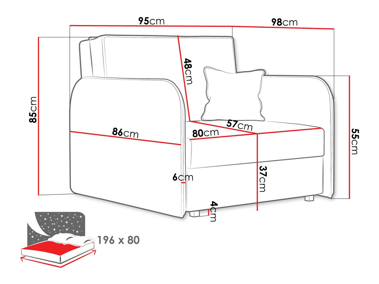 Fotelj Lirael I (Mono 241)