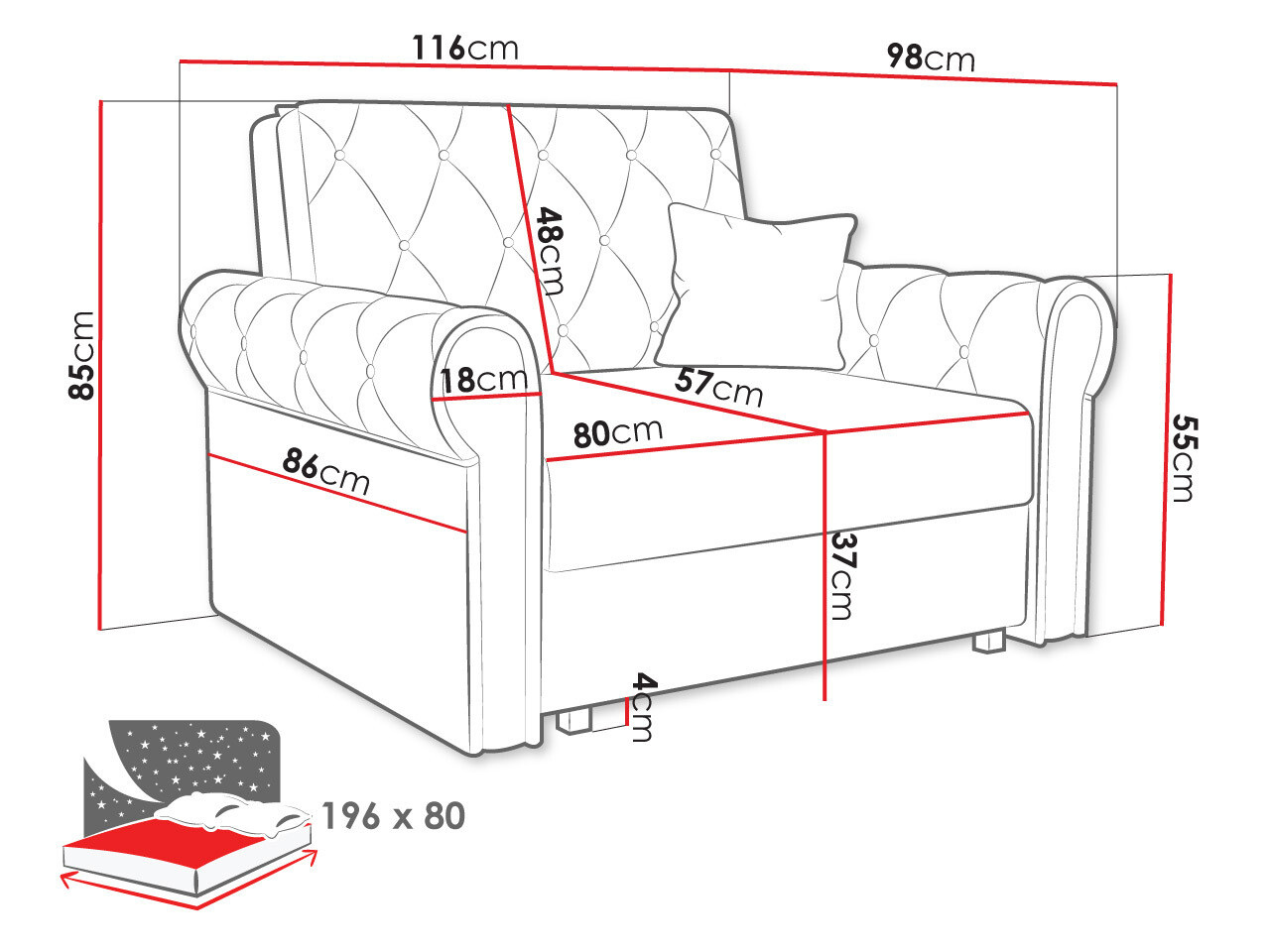 Fotelj Aelara I (Kronos 46)