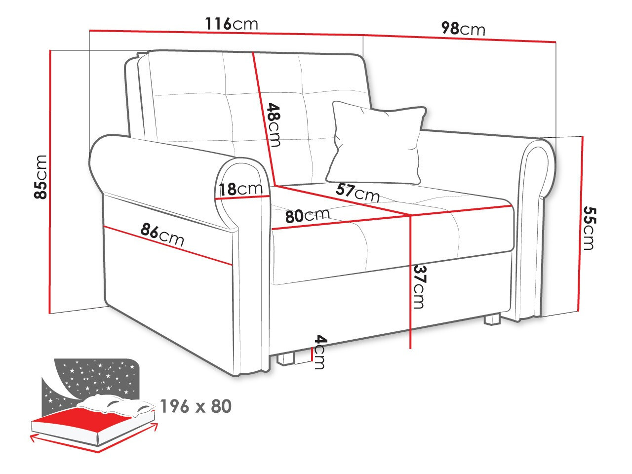 Fotelj Columbus 127 (Kronos 19)