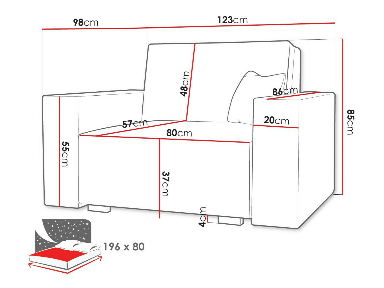 Fotelj Columbus 195 (Neve 16)