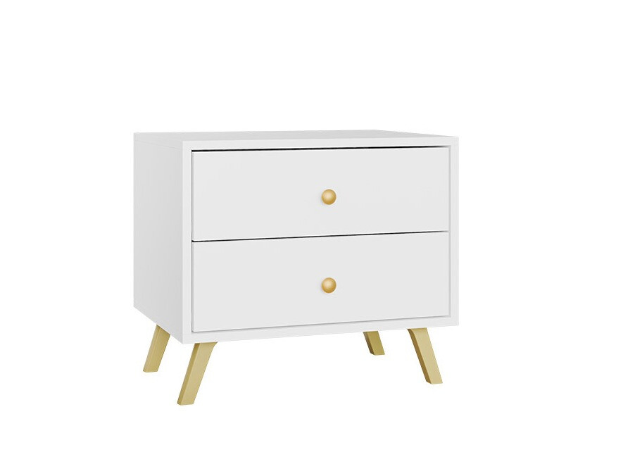 Nočna omarica Monfera 101 (Bela)