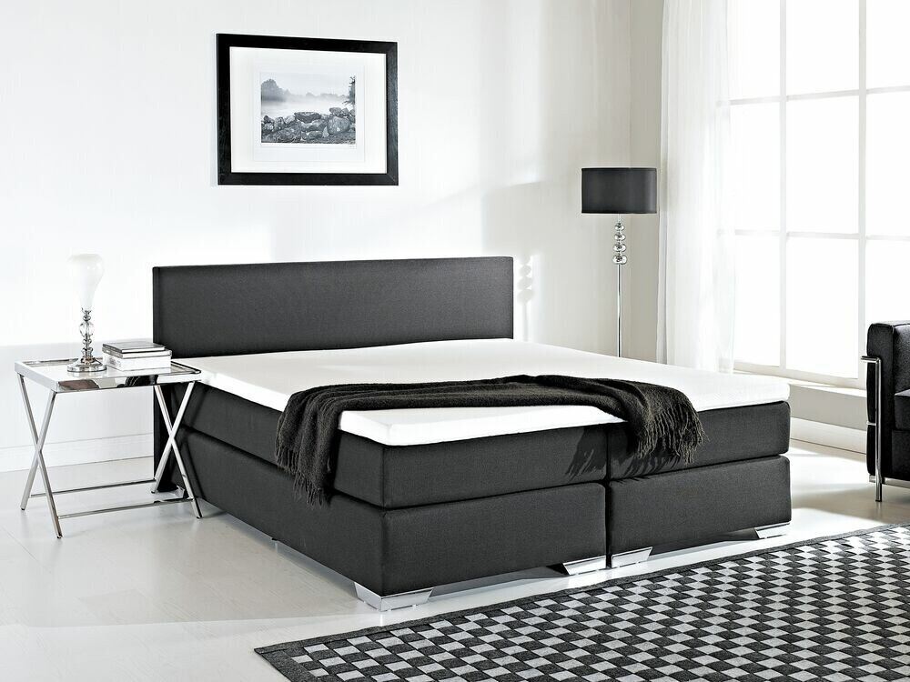 Boxspring postelja Berwyn 1548 (Črna)