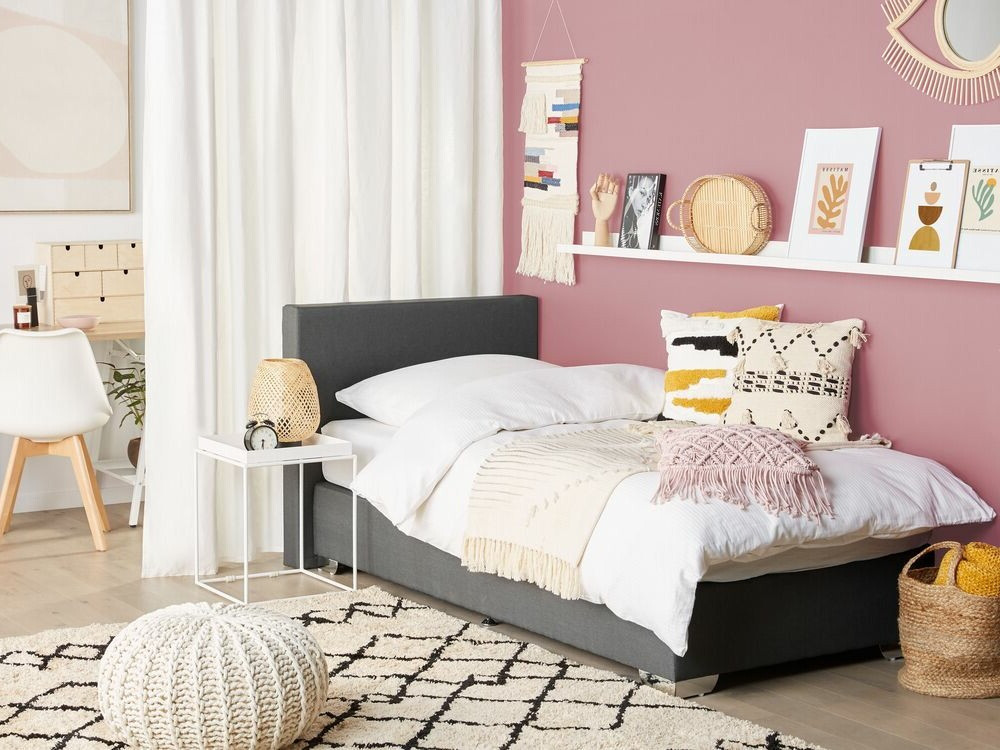 Boxspring postelja Berwyn 1548 (Siva)