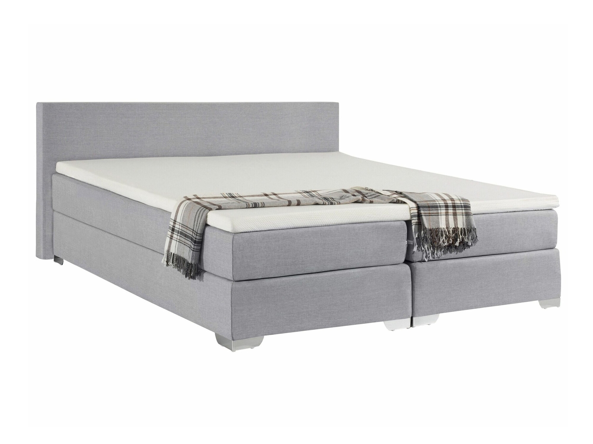 Boxspring postelja Berwyn 1548 (Svetlo siva)