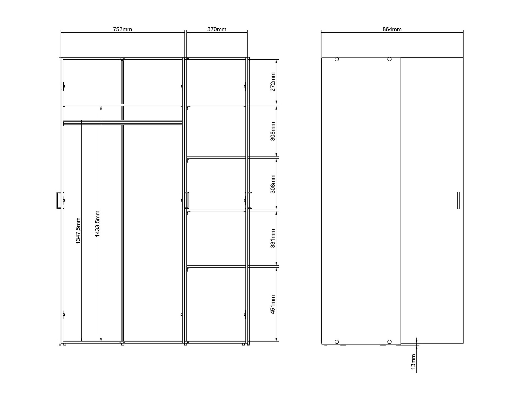 Garderobna omara Tustin S109