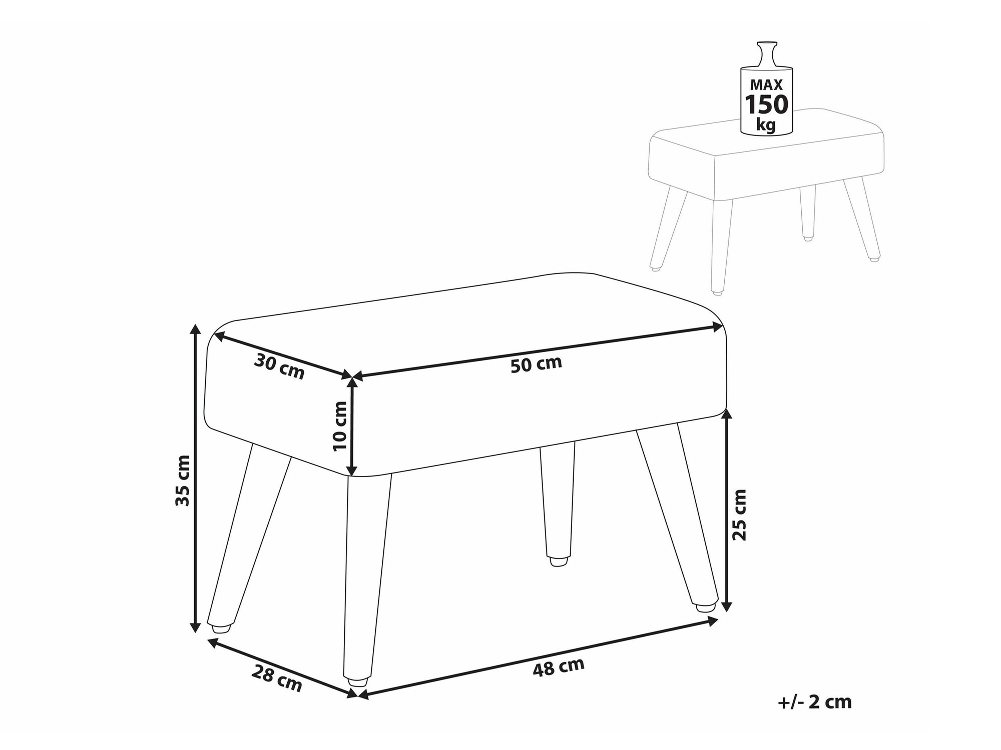 Tabure Berwyn 1551 (Bela + Bež)