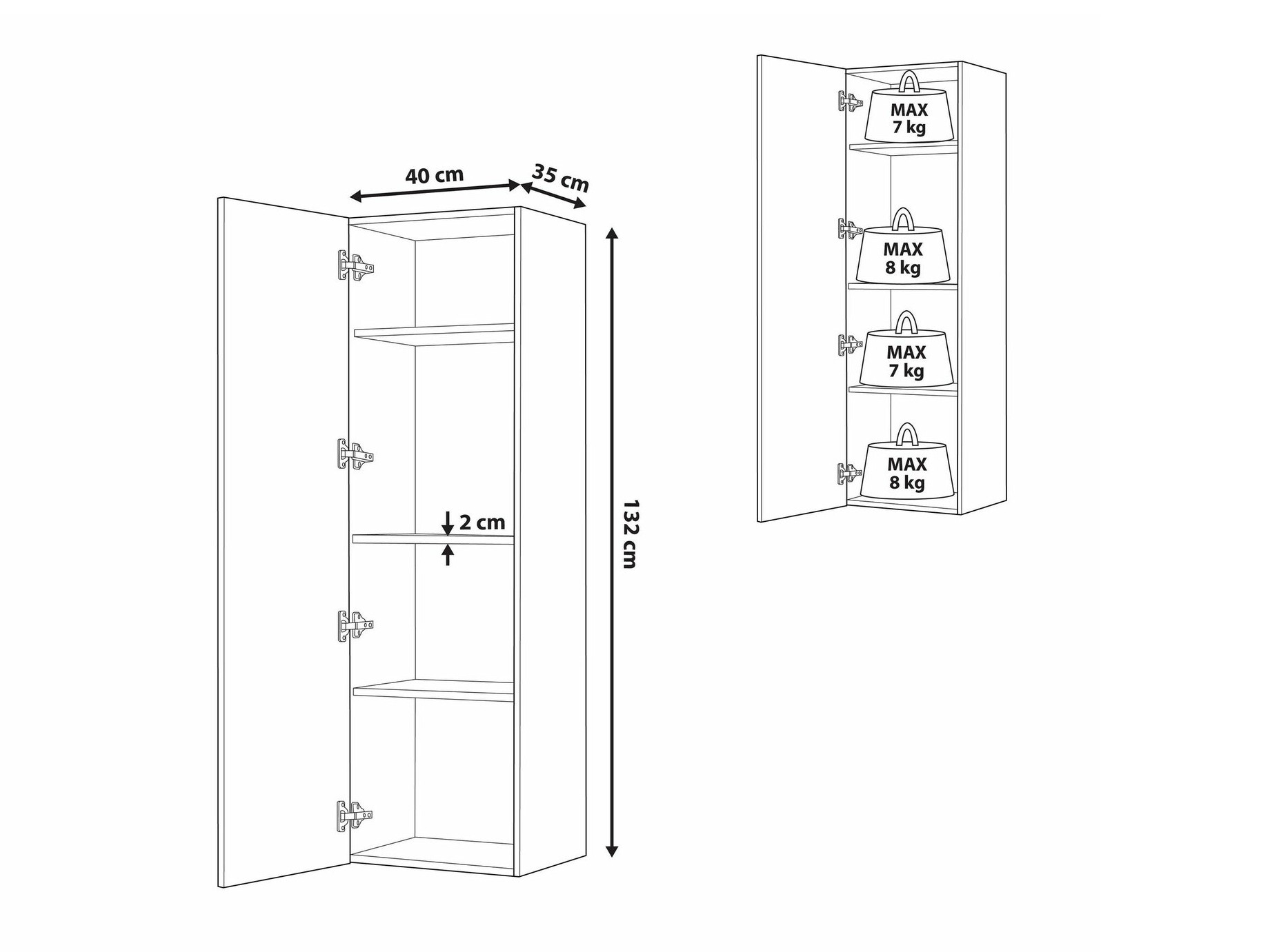 Stenska kopalniška omarica Berwyn 1555 (Črna)