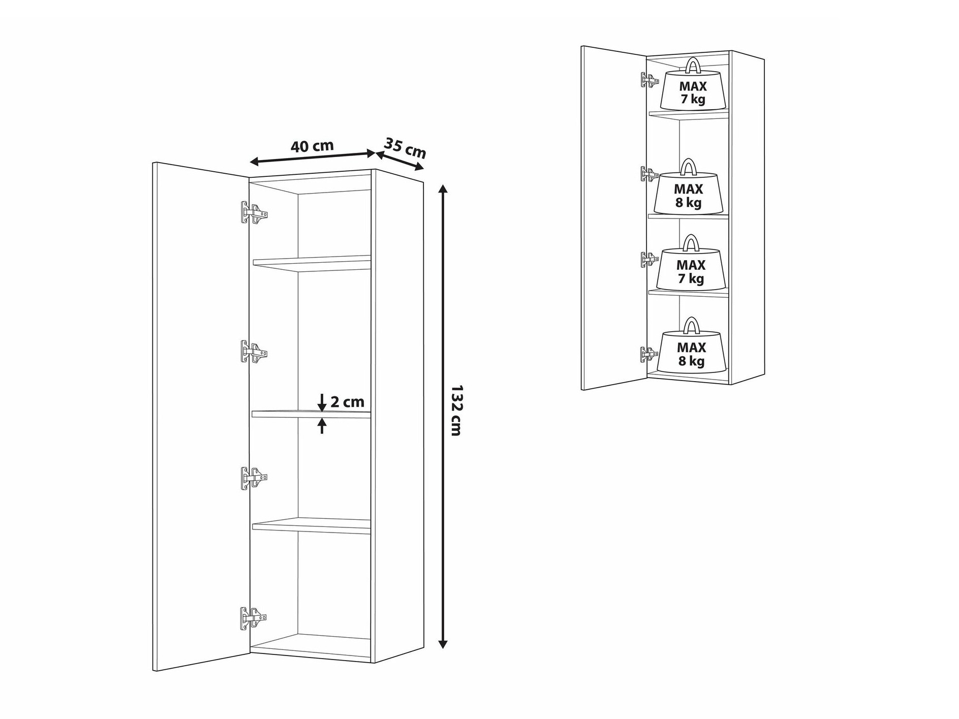 Stenska kopalniška omarica Berwyn 1555 (Siva)