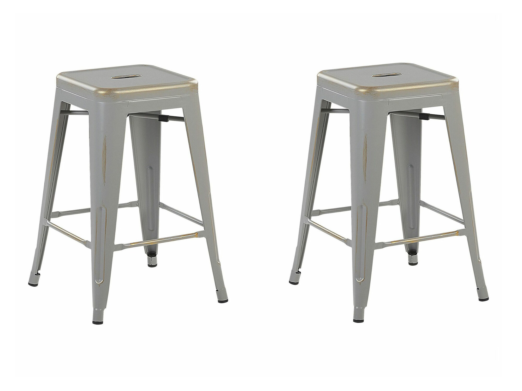 Komplet srednje visokih barskih stolov Berwyn 1565 (Srebrna + Zlata)