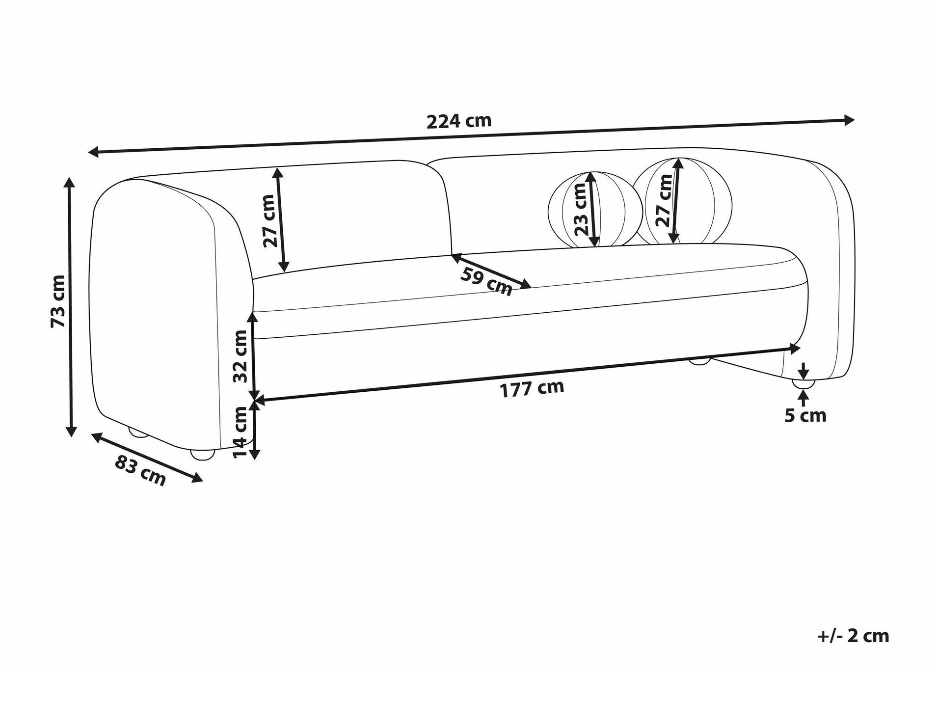 Kavč Veselme 102 (Bela)