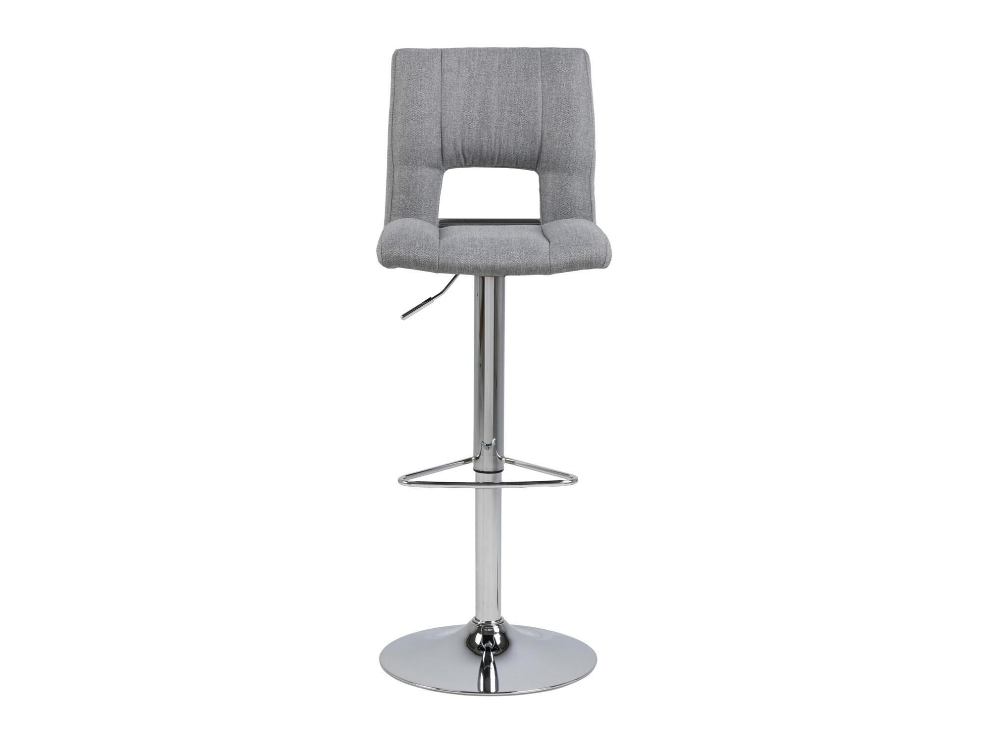 Srednje visok barski stol Norsica 164 (Svetlo siva + Srebrna)