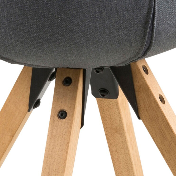 Stol Norsica 135 (Temno siva + Svetlo rjava)