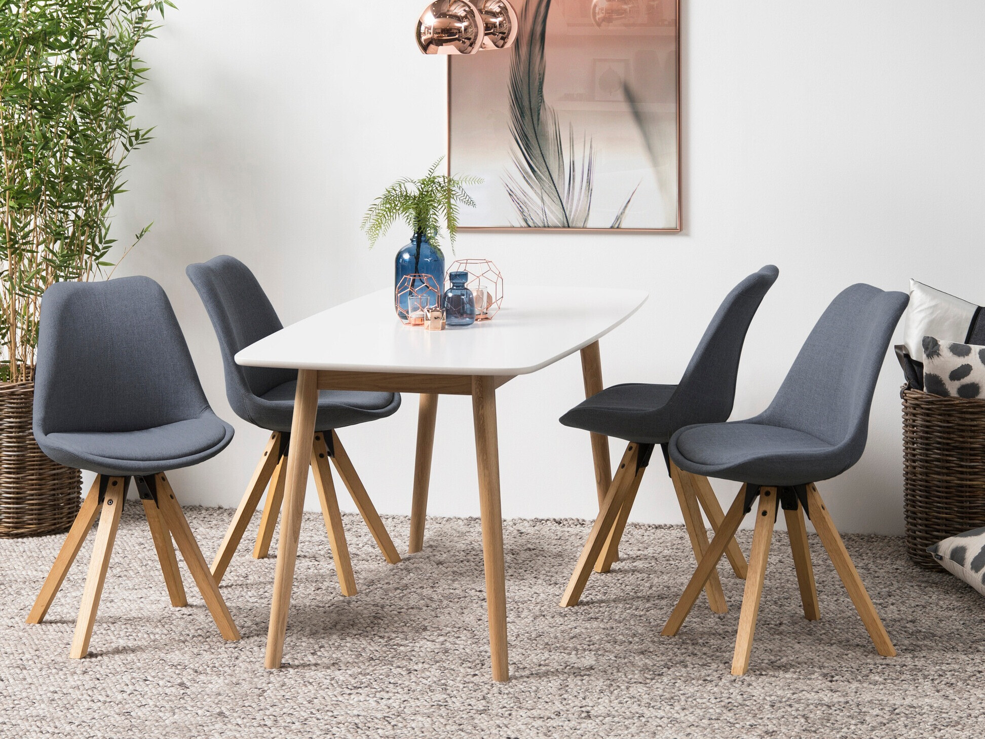 Stol Norsica 135 (Temno siva + Svetlo rjava)