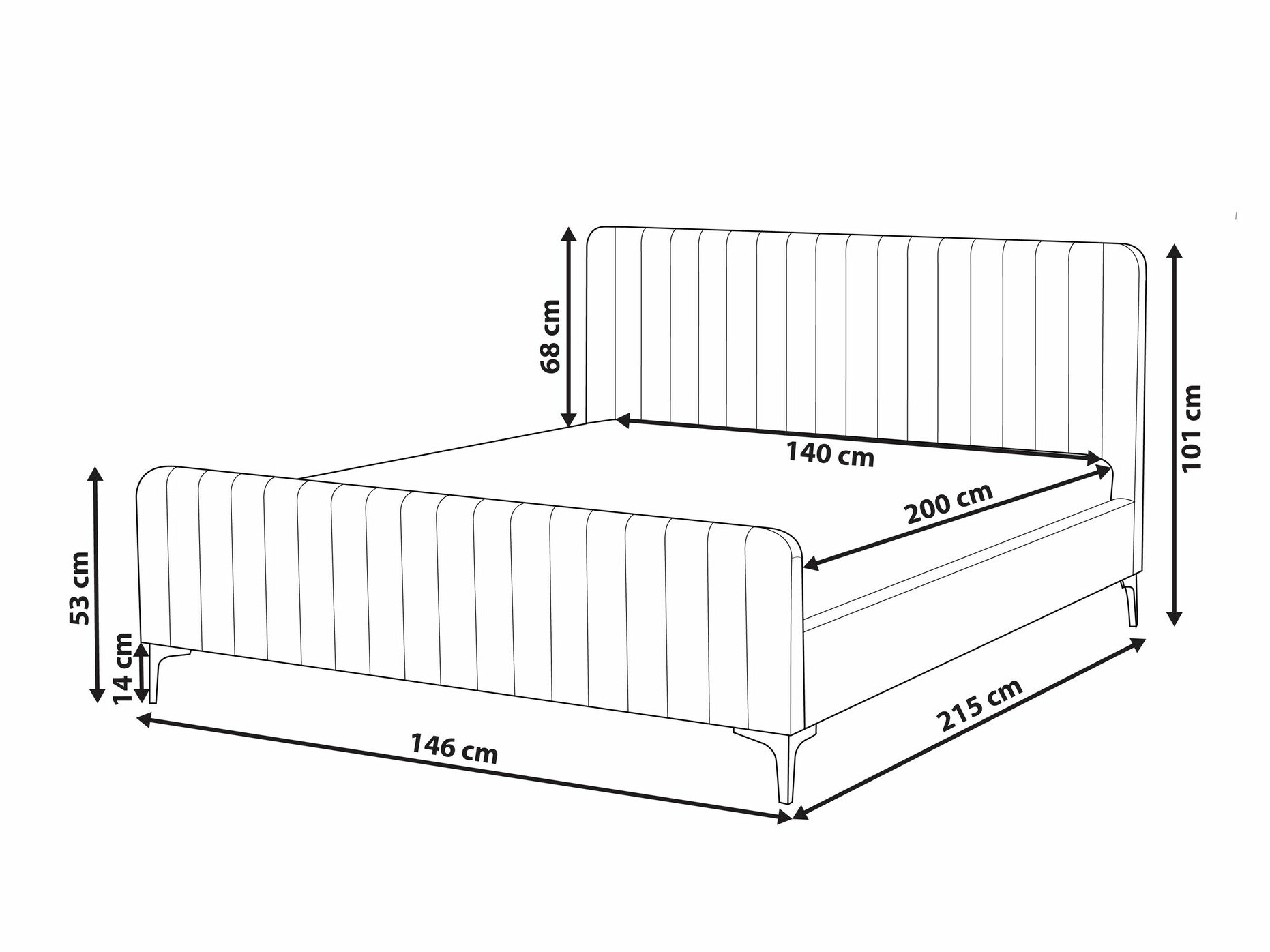 Postelja Berwyn 1584 (Taupe)