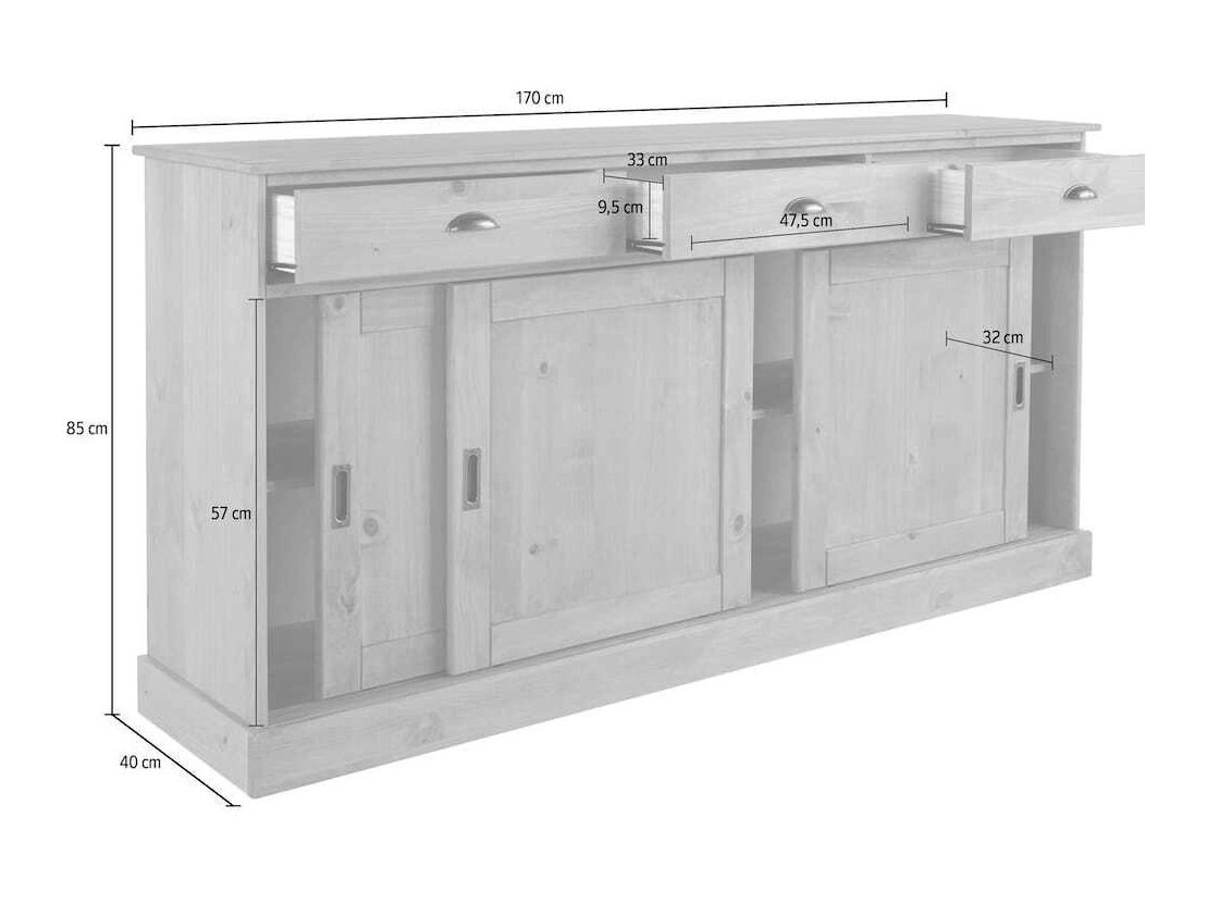 Komoda Felelma 101 (Rjava)