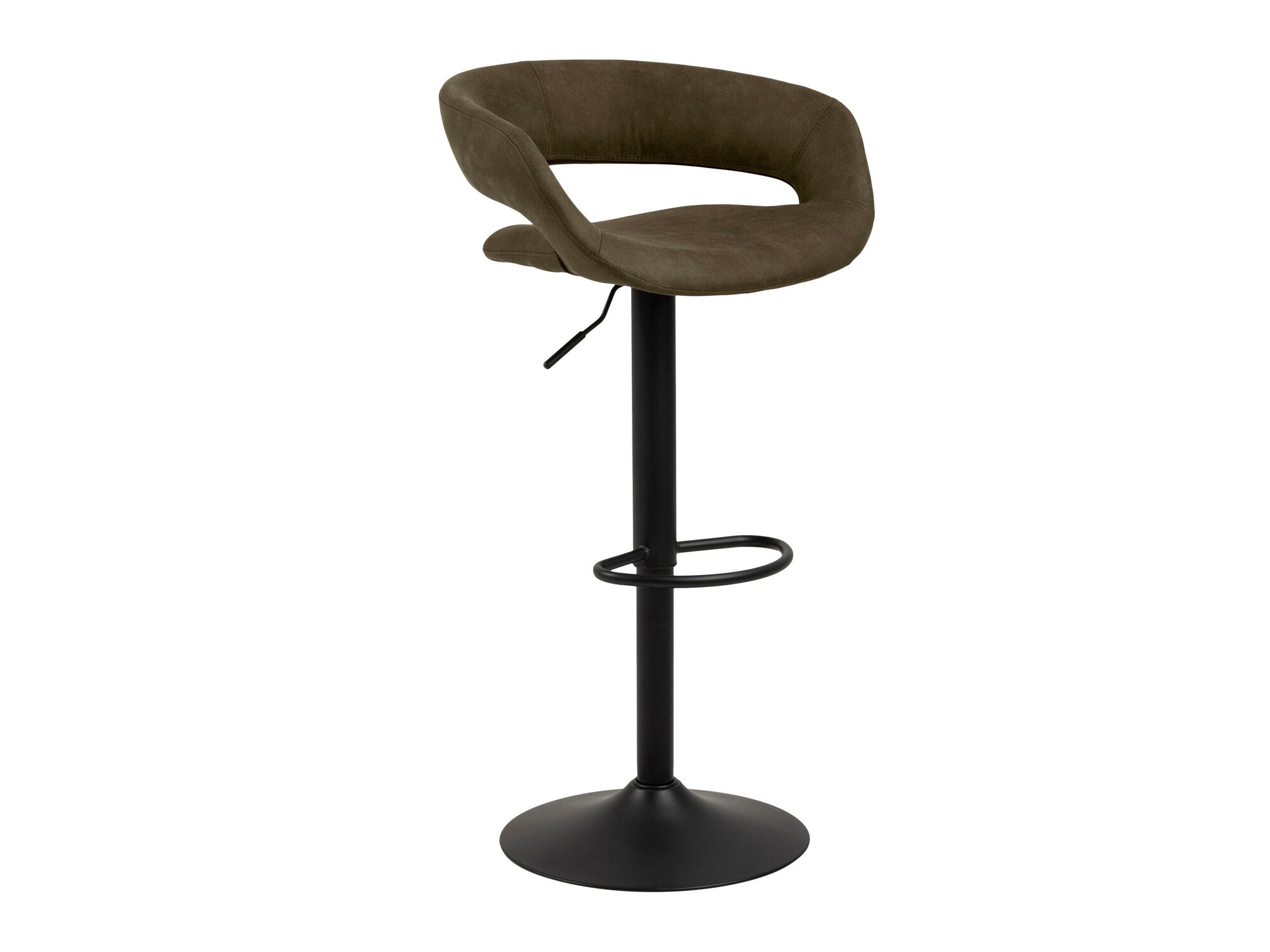 Srednje visok barski stol Norsica 280 (Kaki + Črna)