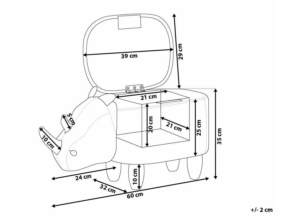 Tabure Berwyn 659 (Rjava)